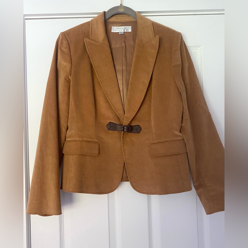 GREAT TAHARI ARTHUR S. LEVINE CORDUROY WOMEN JACKET - Picture 1 of 8